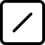 Slash Square SVG Icon